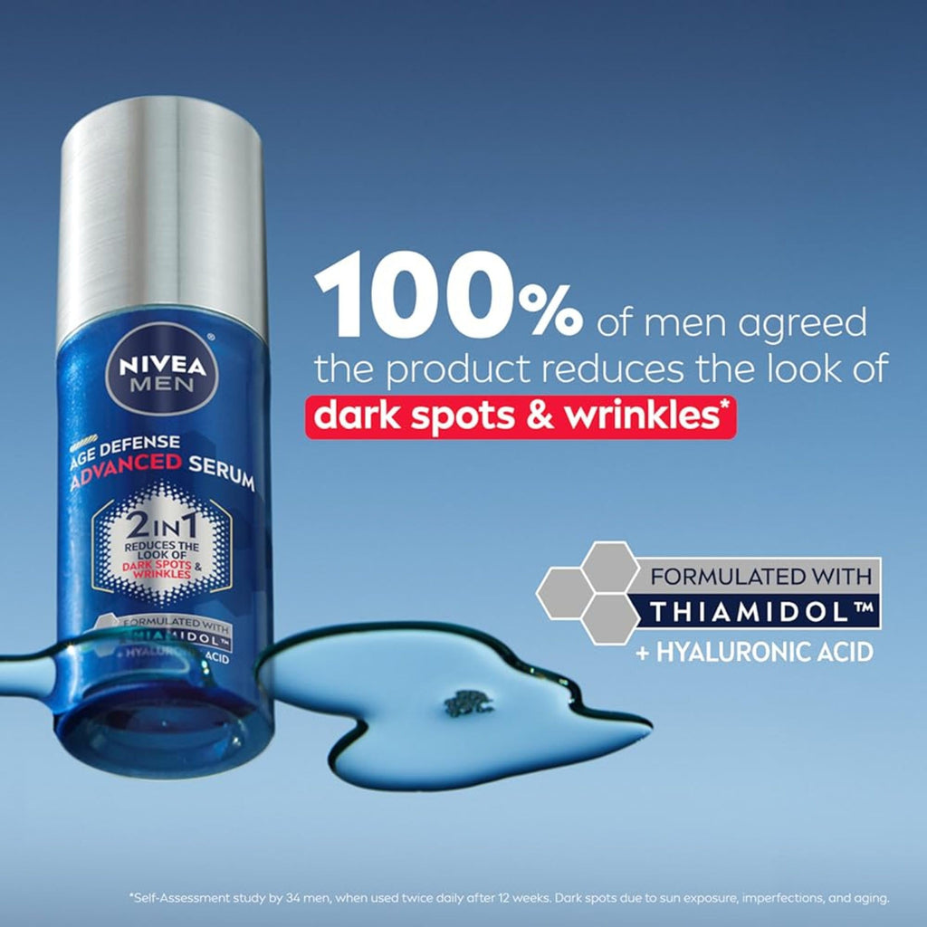 NIVEA MEN Age Defense 2 in 1 Face Serum, 1 FL OZ