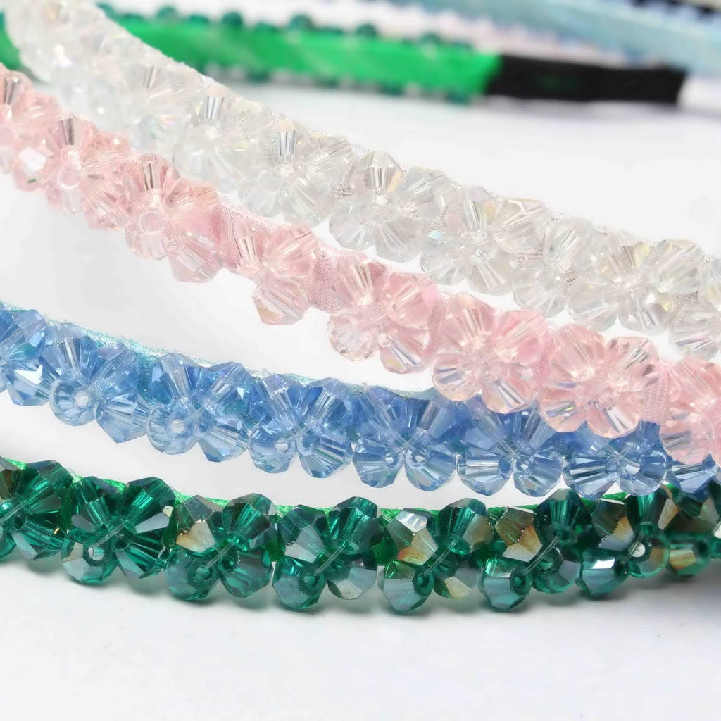Cuizhiyu Crystal Rhinestone Headbands for Women Crystal Headbands (Color B)