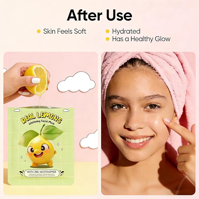 Meleell Collagen Face Masks Skincare Bulk for All Skin Types,Hydrating Sheet Mask for Sensitive Skin, Facial Mask For Women Skin Care, Spa Party Gifts Set for Teen Girls kids（12 Pack ）