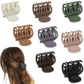 1.6" Matte Small Double Row Teeth Hair Clips for Women Hair Claw Clips