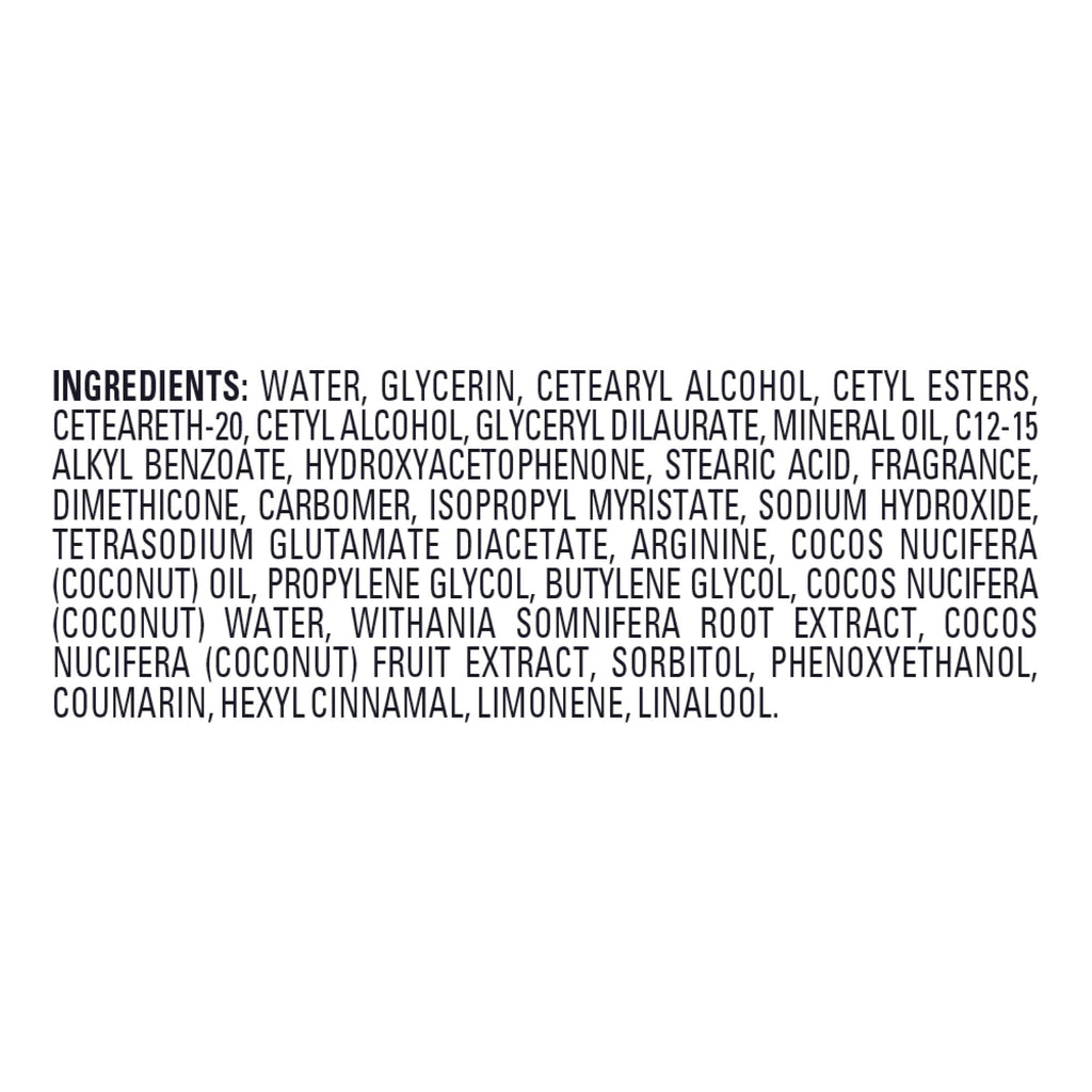Jergens Hydrating Coconut Body Lotion, Hand and Body Moisturizer, Infused with Coconut Oil, Hydrates Dry Skin Instantly, Dermatologist Tested, 26.5 Oz