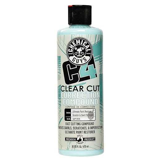 Chemical Guys, C4 Clear Cut Correction Compound for Paint Defects, 16 oz