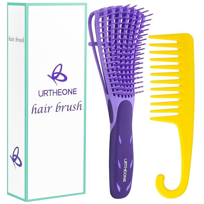 URTHEONE Detangling Brush for Black Natural Hair, 3A-4C Curly Afro Brush