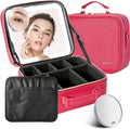 Mocado Travel Makeup Bag with Mirror Makeup Case with 10x Magnifying Mirror