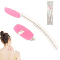 Vivificenca Daily Lotion Applicator for Back and Body - Self Tanner and Sunscreen Applicators for Lotion and Tanning Oils Smooth EVA Pad and Foldable Curved Handle,Easy to Carry (Pink)