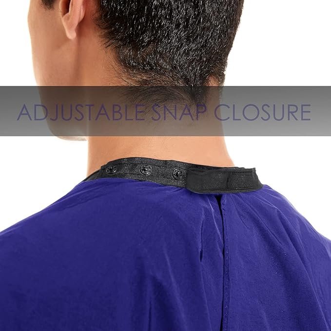 izzycka Barber Cape Salon Large Hair Cutting Capes Haircut for Men Blue