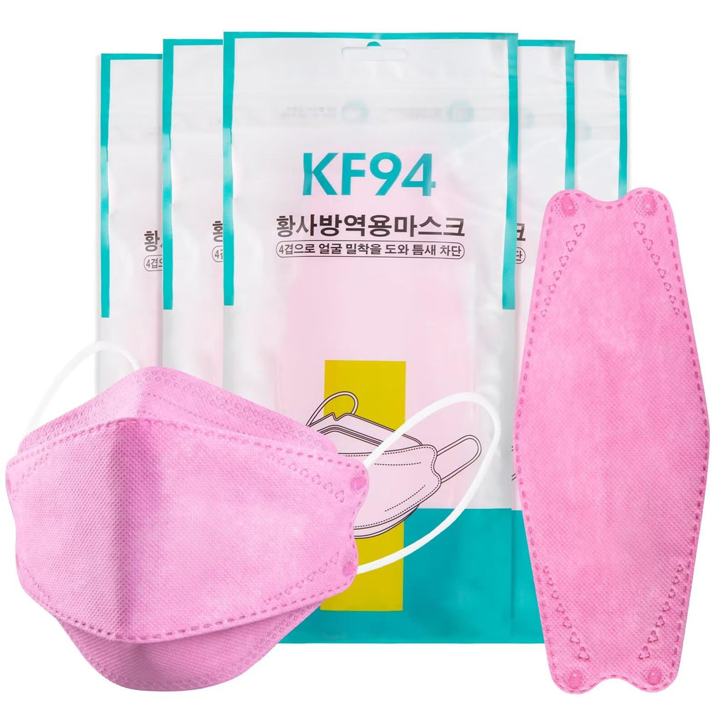 Tohacom 50/100 Pack KF94 Face_Covers, Color Màsk，Black Màsk，4-Layer Màsk outdoor Daily Use