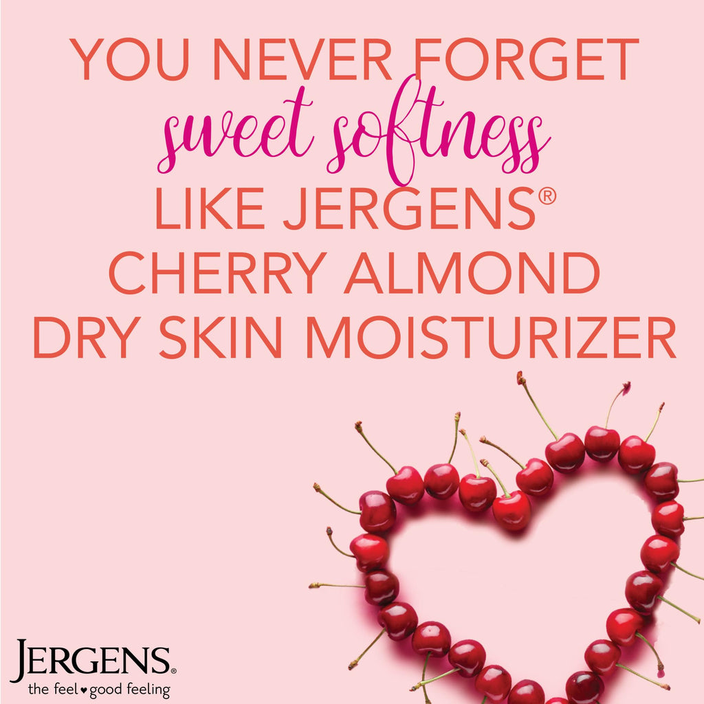 Jergens Cherry Almond Hand & Body Lotion, Dry Skin, 32 fl oz