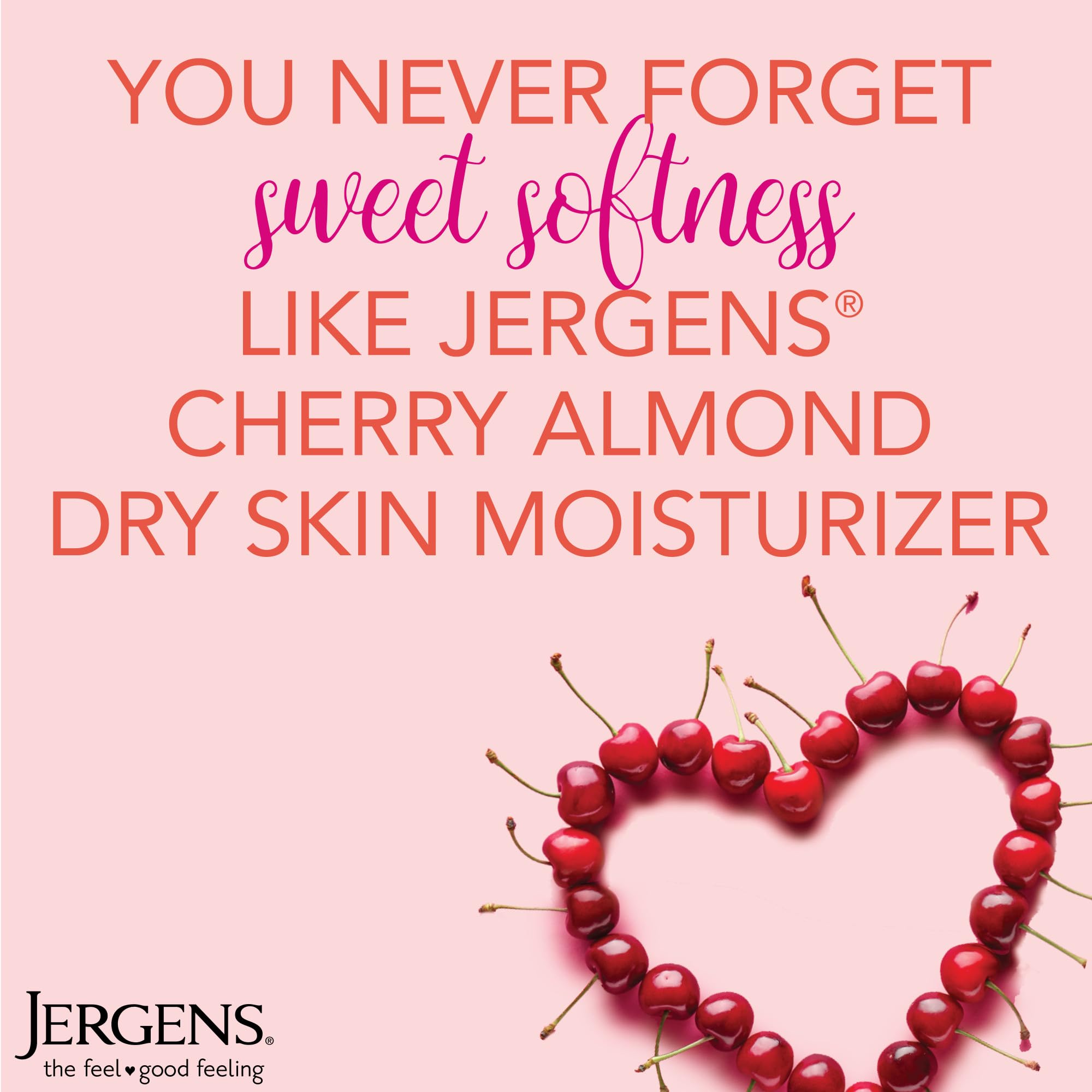 Jergens Cherry Almond Hand & Body Lotion, Dry Skin, 32 fl oz