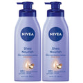 NIVEA Smooth Daily Moisture Body Lotion, Shea Butter 16.9 oz (Pack of 2)