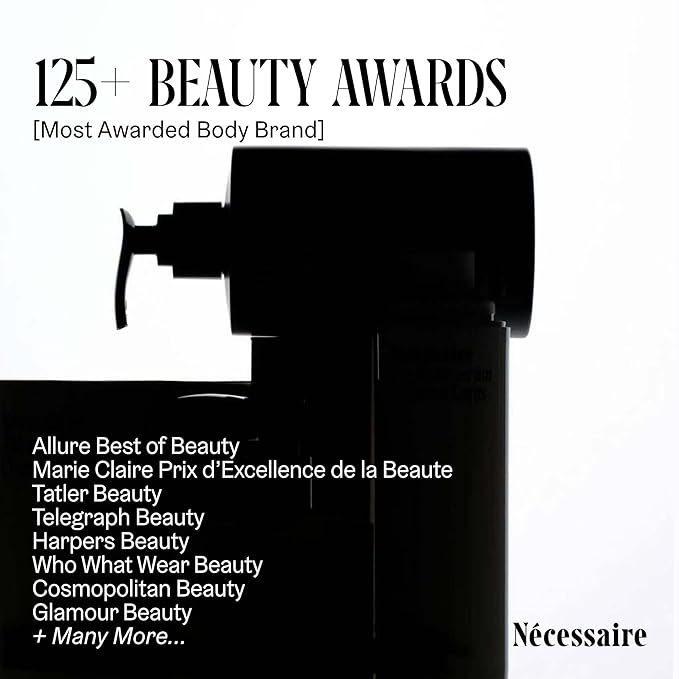 Nécessaire The Body Wash Hinoki. Multi-Oil Shower Gel Body Wash for Women + Men. Non-Comedogenic + Hypoallergenic for Sensitive Skin with Niacinamide. 500ml/16.9 fl oz