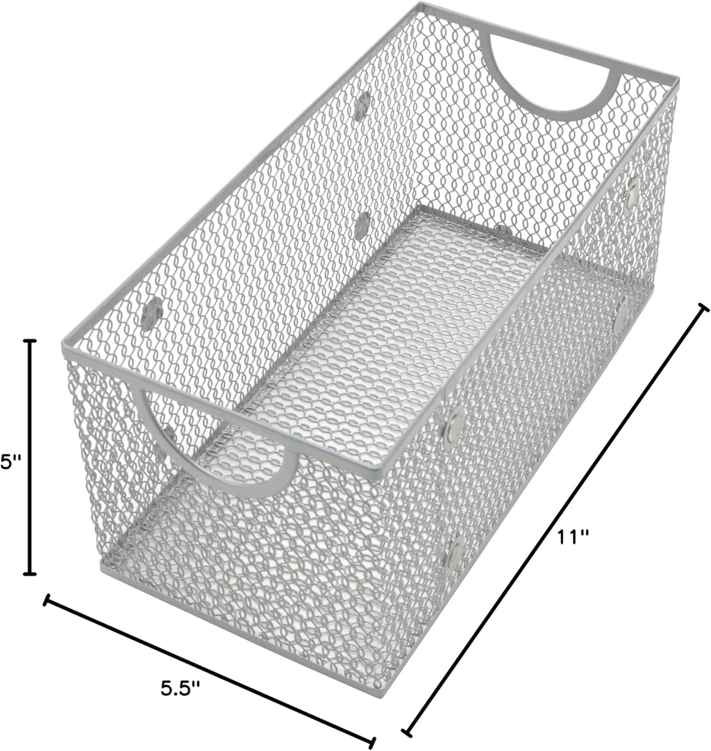 YBM Home Wire Mesh Storage Basket Organizer for CD and DVDs - 6 Pack