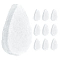 IMPRESA Facial Sponge - Daily Deep Cleansing Face Scrubber - Gentle Exfoliating Pads for Dead Skin Removal - Reusable Face Scrub Pads for Normal to Oily Skin (White, Regular)