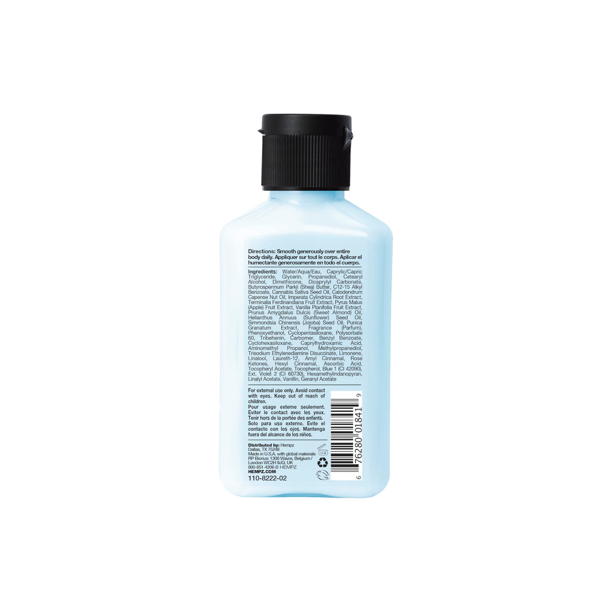 Hempz Body Lotion, Whipped Crème, Hemp Lotion, Triple Moisture, 2.25 oz.