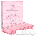 Compressed Towel Tablets Large Ultra Soft Disposable Face Towel Individually Wrapped 12x9 Inch Portable Washcloths for Makeup Removal Beauty Salon Gym Camping Travel Outdoor Sports(20 Pcs Pink)