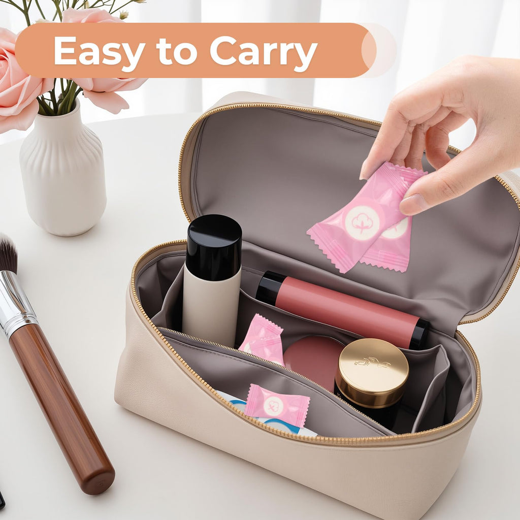 Classycoo Compressed Towel 100 PCS Mini Tablets Disposable Portable Face Towel Cotton Coin Tissue Eco-Friendly for Travel, Camping, Hiking, Sport, Beauty, Home Hand Cloths, Outdoor Activities Pink