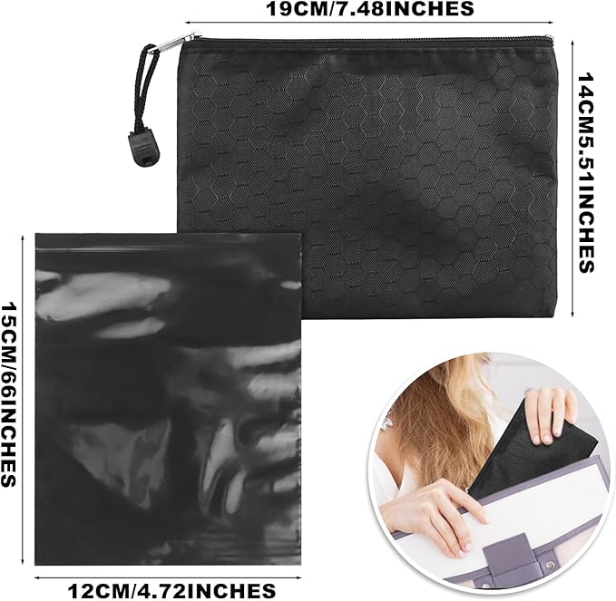 Tampon Disposal Bags Pack of 101,Black Sealable and Prevents Odours Feminine Hygiene Disposal Bag with Storage Bag 4.7x6 inches Opaque Sanitary Trash Bags for Tampons,Hygienic Products