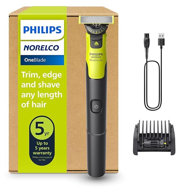Norelco Philips OneBlade 360 Hybrid Face Trimmer & Shaver with Connectivity