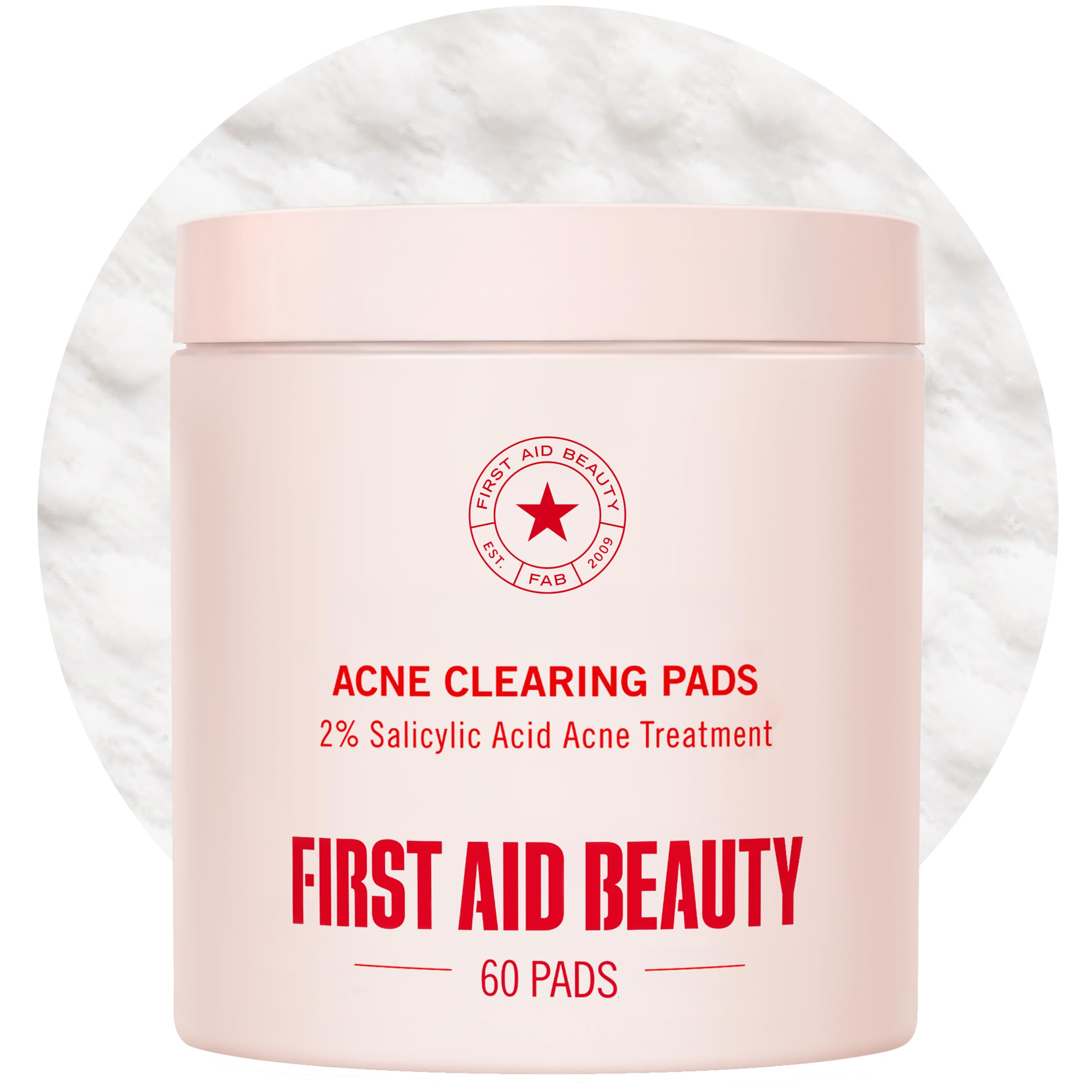 First Aid Beauty Acne Treatment Pads, 2% Salicylic Acid, 60 ct