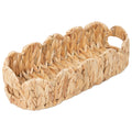 Coeusy Scalloped Toilet Paper Basket, Wicker Basket for Bathroom, 2 Pack