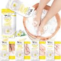 nbc BeautiLab Pedicure Kit Foot Soak Set: Bubble Salt, Sugar Scrub, Massage Mask, Massage Lotion in a Box, 4 Step Foot Spa Kit for Dry Feet, Calluses and Tired Feet(1 Set Milky Flower)