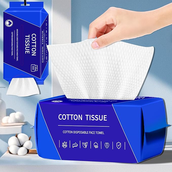 ZVNNZOM 100 Count Face Towels Disposable (4 Pack)