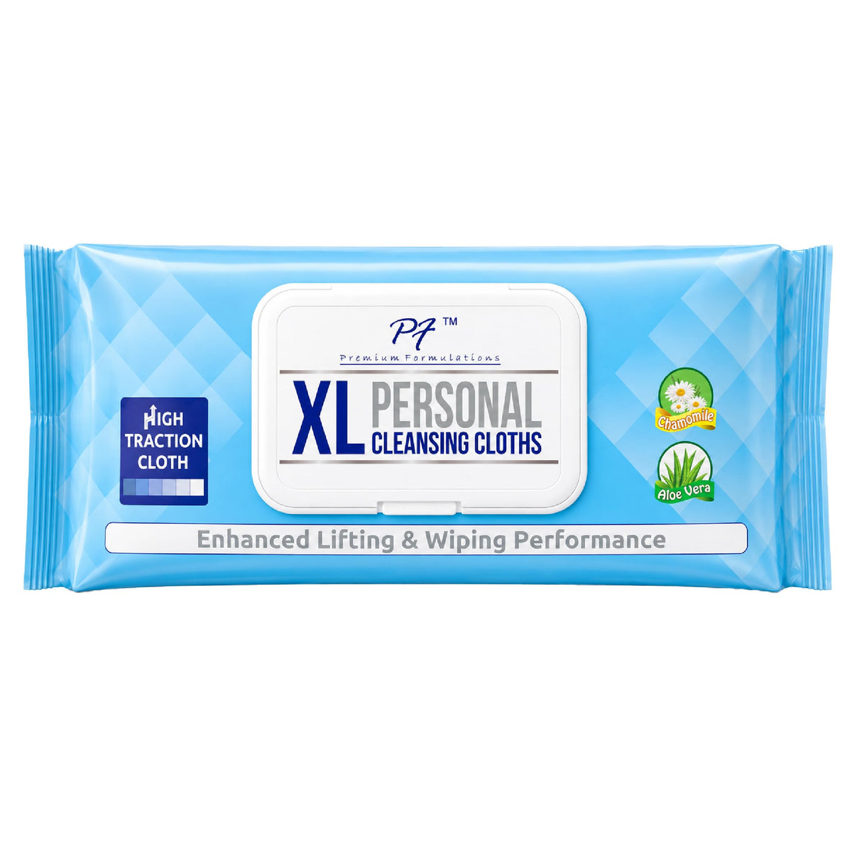 Premium Formulations HIGH TRACTION XL UBER THICK, LARGE, & STRONG Adult Wash Cloths/Adult Wipes VALUE BULK BUY (12 packs x 56 wipes = 672 wipes/case)
