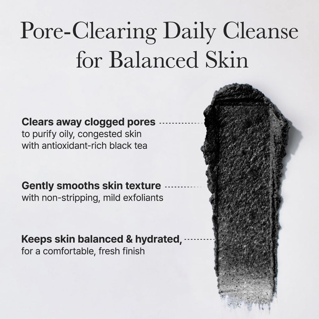 Arencia Black Tea Rice Mochi Face Cleanser, Deep-Cleansing, Pore Care, Sebum Control, Oily Skin 120g (4.23 oz)