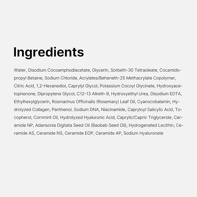 medicube PDRN Jelly to Foam Cleanser - Gentle Low pH Hydrating Cleanser