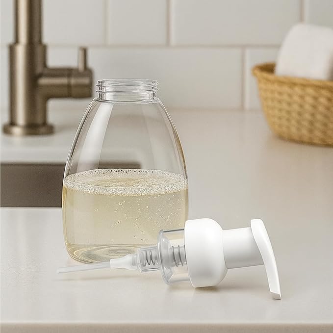 Bar5F Foaming Soap Dispenser Pump Bottle for Dr. Bronner's Castile Liquid Soap 8.5-Ounce Pack of 2