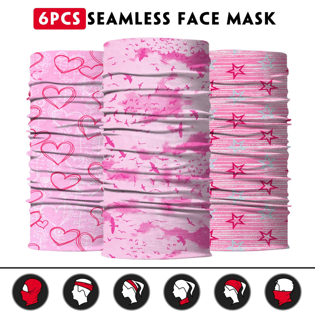 Venswell Neck Gaiter Face Mask Men Women,Seamless Bandana Rave Face Cover Scarf Mask,Balaclava,Headband, Head Wrap,Headwear (A-Style 3)