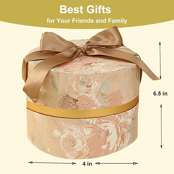 Qopoto Large 6'' Body Powder Puff with Storage Container for Bath, Women's Body Powder Applicator and Oversize Powder Puffs (Yellow)