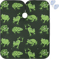 visesunny Barber Cape Funny Frog Animal Pattern Polyester Hair Cutting Salon Cape Apron Anti-Static Haircut Water-Resistant Shaving Cloth Beard Shaving Bib Hairdressing Cape