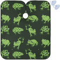 visesunny Barber Cape Funny Frog Animal Pattern Polyester Hair Cutting Salon Cape Apron Anti-Static Haircut Water-Resistant Shaving Cloth Beard Shaving Bib Hairdressing Cape