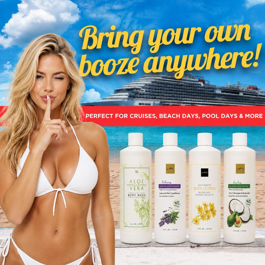 Smuggs Jugs Cruise Flasks for Alcohol Hidden Liquor Container Disguised
