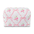 Quilted Makeup Bag Floral Cotton Make up Bag Puffy Coquette Makeup pouch Aesthetic Cute Travel Toiletry Bag for Women Girls