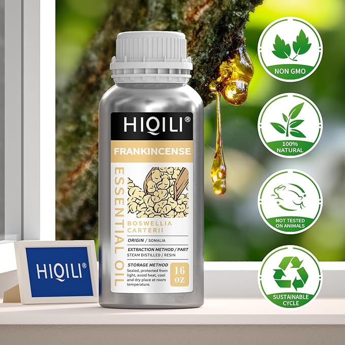 HIQILI Frankincense Essential Oil Large Capacity for Body Massage