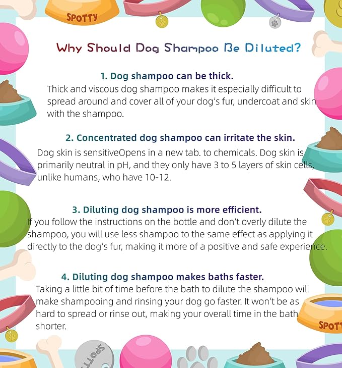 4 Pack Pet Shampoo Dilution Bottles, Specialties Mixing Bottle for Concentrated Dog Shampoo, Mixing Bottle for Dog Grooming Shampoo and Conditioner Grooms (4)
