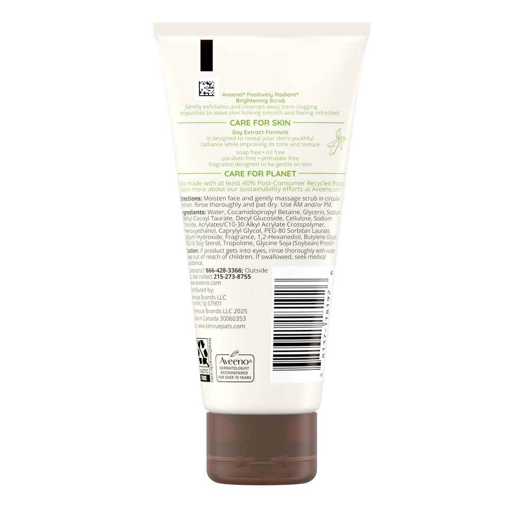 Aveeno Positively Radiant Exfoliating Daily Facial Scrub, 2 oz