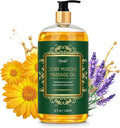 Pjordo Sore Muscle Massage Oil for Massage Therapy, 8 FL OZ Natural Body Massage Oil with Lavender Oil, Arnica & Chamomile Extract, Soothes Muscle and Joint for Professional & Home Use