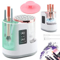 Mellisore 3-in-1 Electric Makeup Brush Cleaner & Dryer, Automatic USB-Powered Cleaning Machine for All Cosmetic Brush Sizes, Portable Quick-Dry Tool for Beauty Brushes(White,Size:6.8inch)