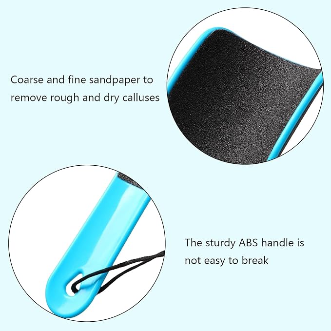 Xvnoesza 2Pcs Professional Dual Sided U Shaped Foot File Foot Files for Hard Skin Foot Scraper Rasp Dry Skin Remover Feet Dead Skin Remover for Feet