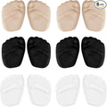 6 Pairs Metatarsal Pads for Women, Forefoot Cushion Inserts for Women Shoes, Non-Sliding Insole Pads for Open Toe Shoes, Ball of Foot Cushions, Shoe Filler, Reduce Foot Slip