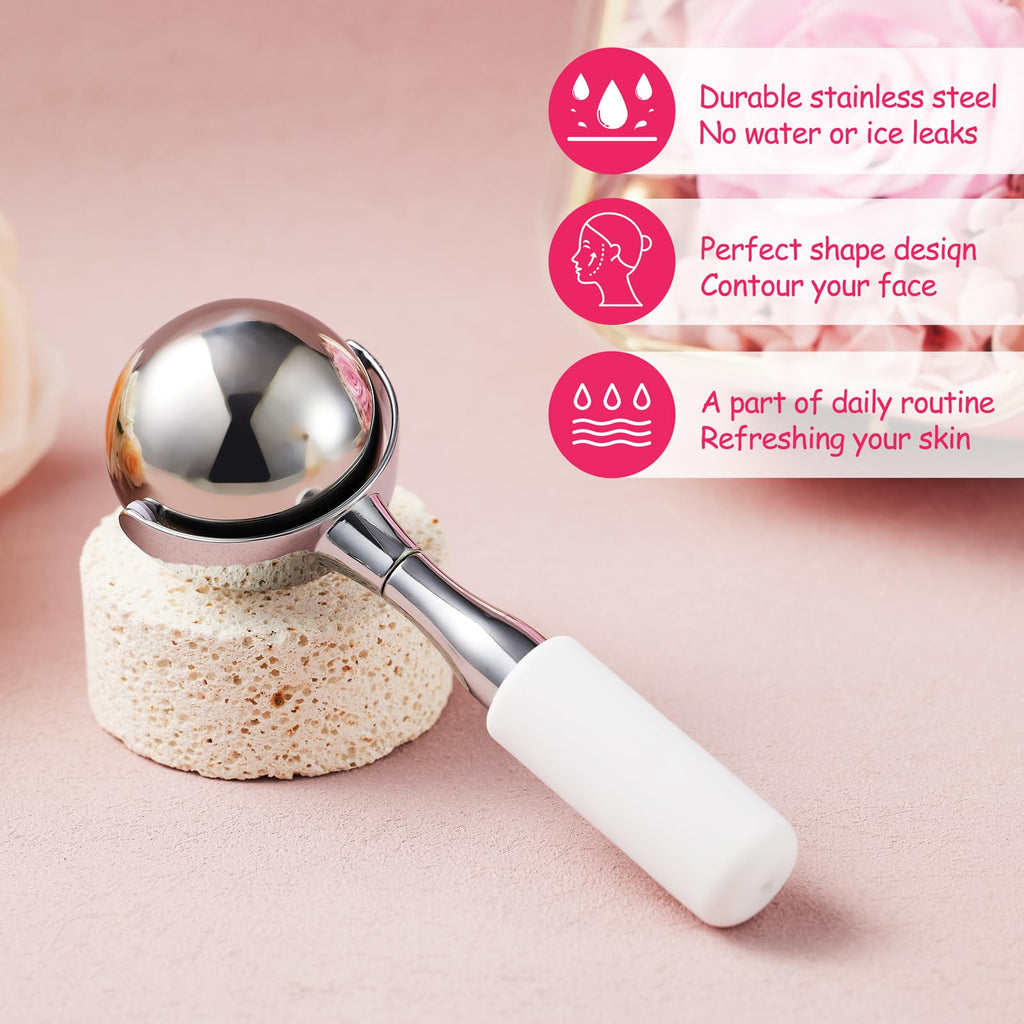360° Rotating Ice Globes for Face & Eyes,Cryo Sticks Facial Skin Care Tools