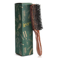 Lorsex Hair brush for Men, Boar Bristles Slick Back Hair Brush for Fine Thin Medium Hair, Nature Boar Hairbrush for Beard Styling