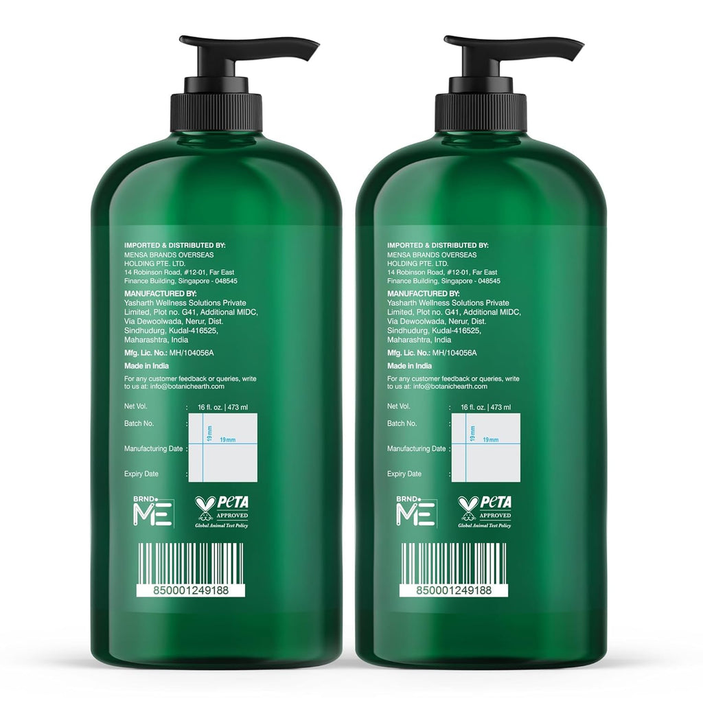 Botanic Hearth Tea Tree Body Wash - 16 Fl oz Pack of 2
