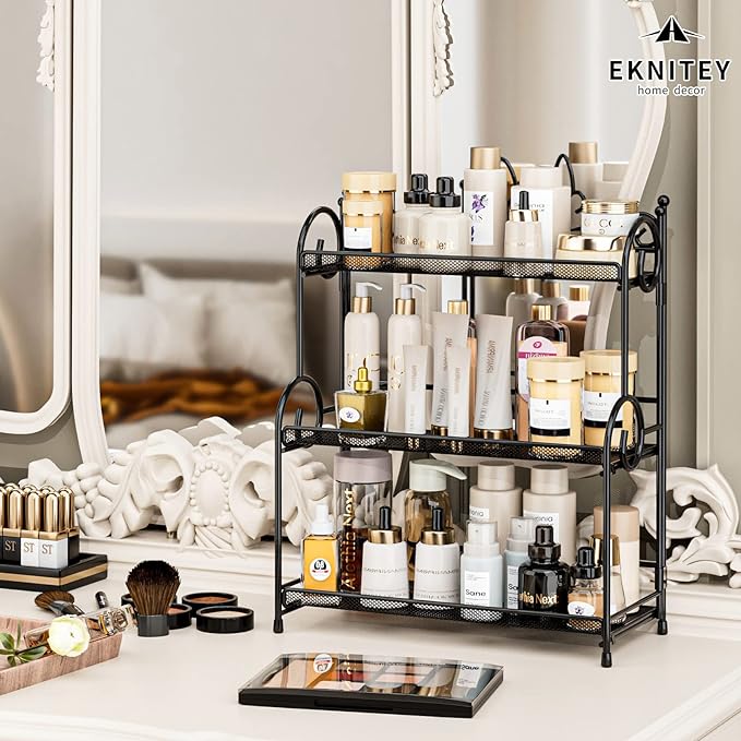 EKNITEY Bathroom Counter Organizer - 3 Tier Spice Rack(No Assembly)