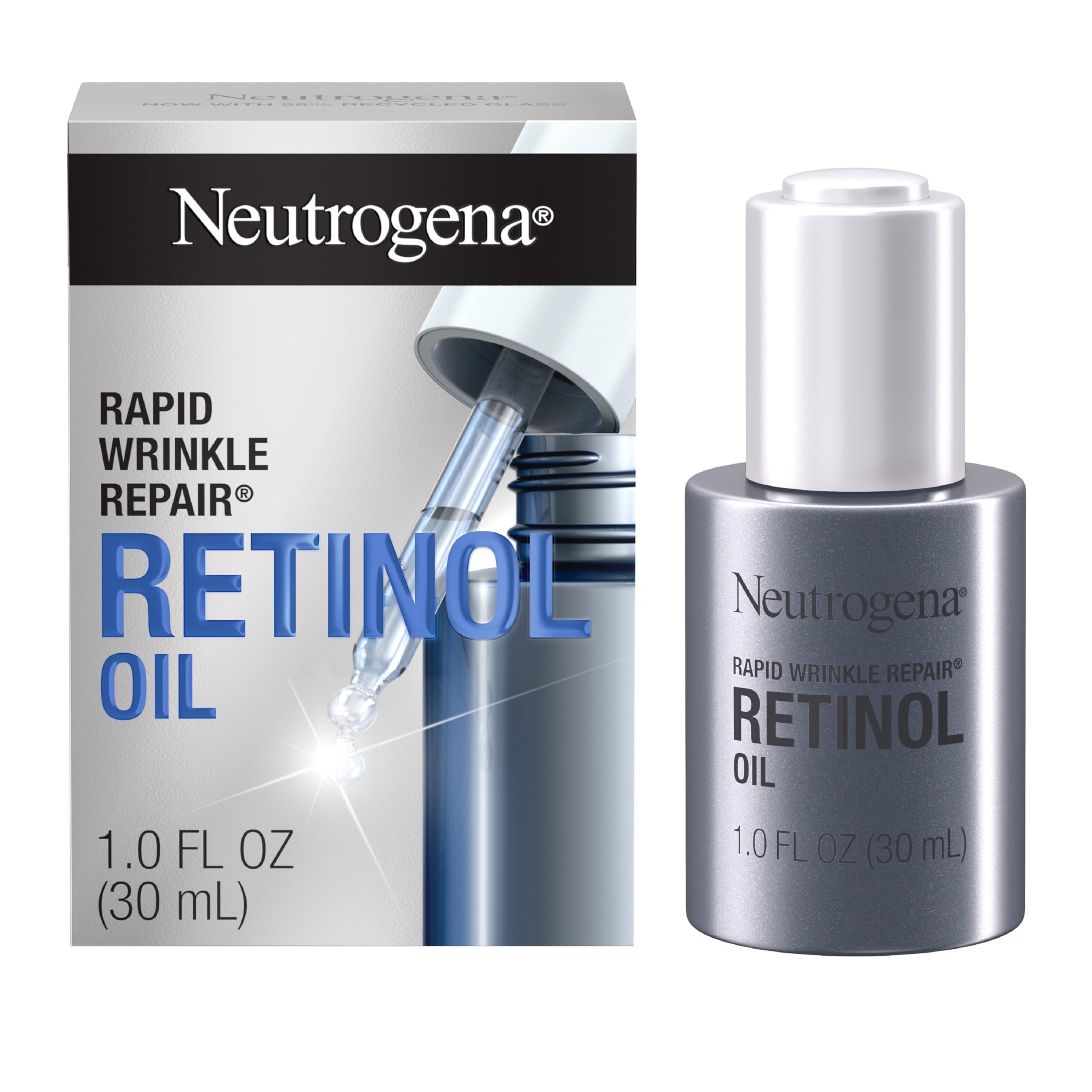 Neutrogena Rapid Wrinkle Repair Retinol Face Oil, 1.0 fl oz