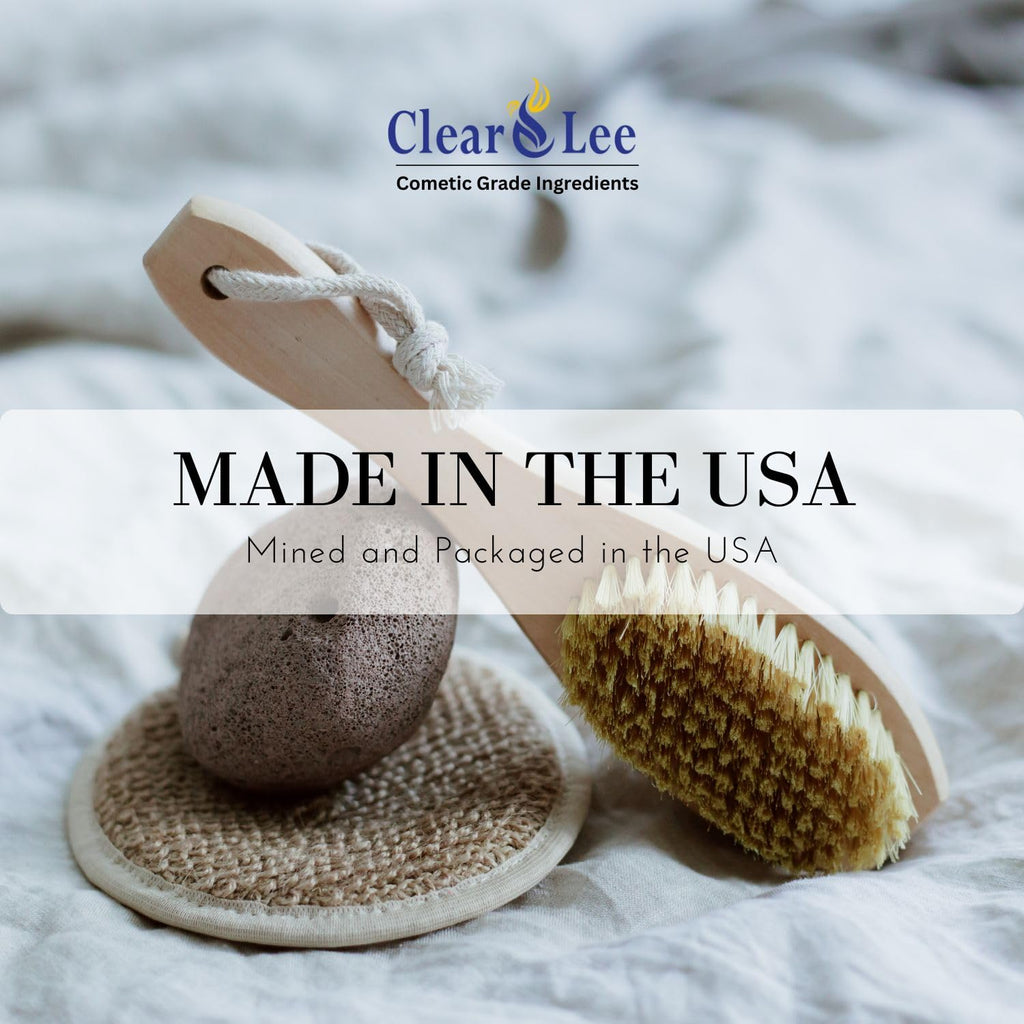 ClearLee Cosmetic Grade Pumice - 100% Pure Natural Grain/Powder - Great For Skin Exfoliation in DIY Soaps, Masks, Scrubs for Face, Body, Foot (2lb, Powder)