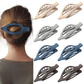 8 Pack Flat Black Hair Clips for Women – Large Matte No-Slip Flat Black Claw Clips for Thick & Thin Hair, Strong Hold French Styling Accessories